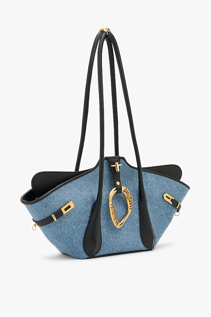 Blue Denim Tote Bag by Outhouse at Pernia's Pop Up Shop