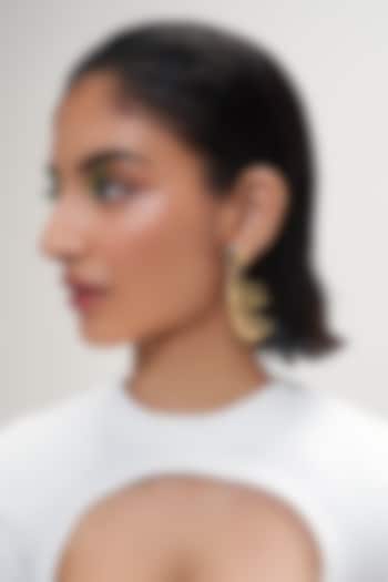 Gold Plated Half Hoop Earrings by Outhouse at Pernia's Pop Up Shop