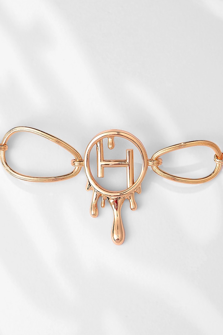Gold Plated Link Choker Necklace by Outhouse at Pernia's Pop Up Shop