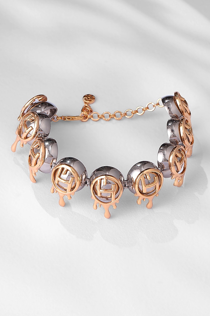 Two Tone Plated Choker Necklace by Outhouse at Pernia's Pop Up Shop