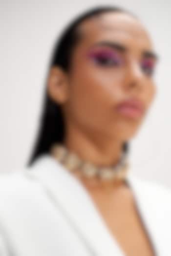 Two Tone Plated Choker Necklace by Outhouse at Pernia's Pop Up Shop