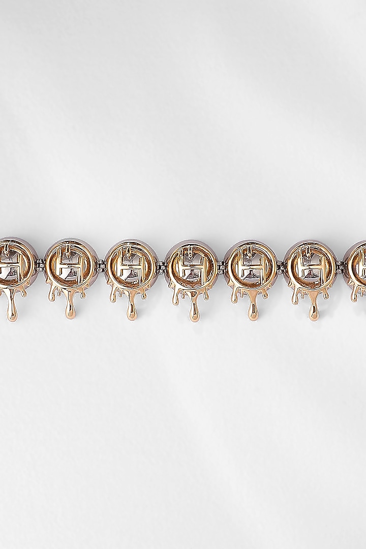 Two Tone Plated Choker Necklace by Outhouse at Pernia's Pop Up Shop