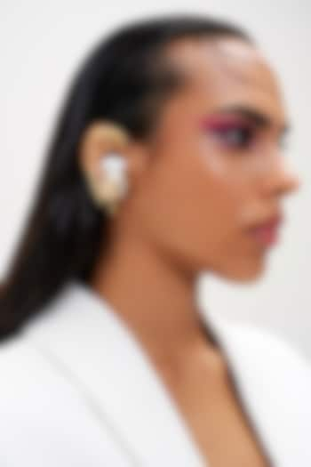 Gold Plated Pearl Pod Ear Cuff by Outhouse at Pernia's Pop Up Shop