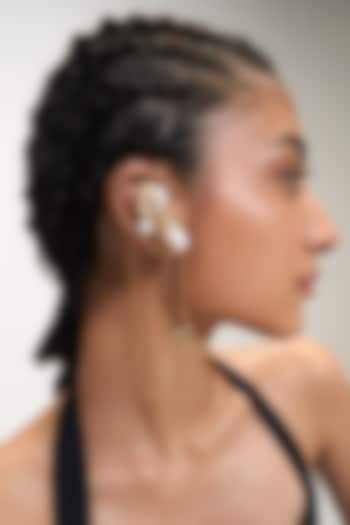 Gold Plated Pearl Cascade Ear Cuffs by Outhouse at Pernia's Pop Up Shop