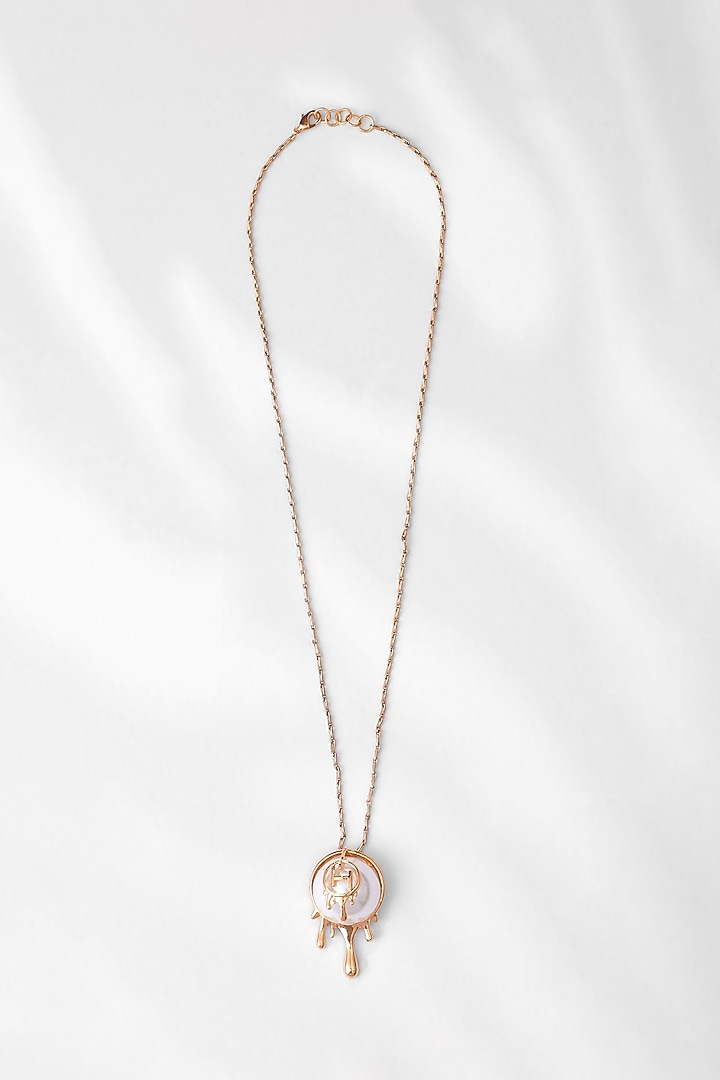 Gold Plated Pearl Necklace by Outhouse at Pernia's Pop Up Shop