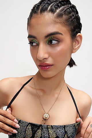 Gold Plated Pearl Necklace by Outhouse
