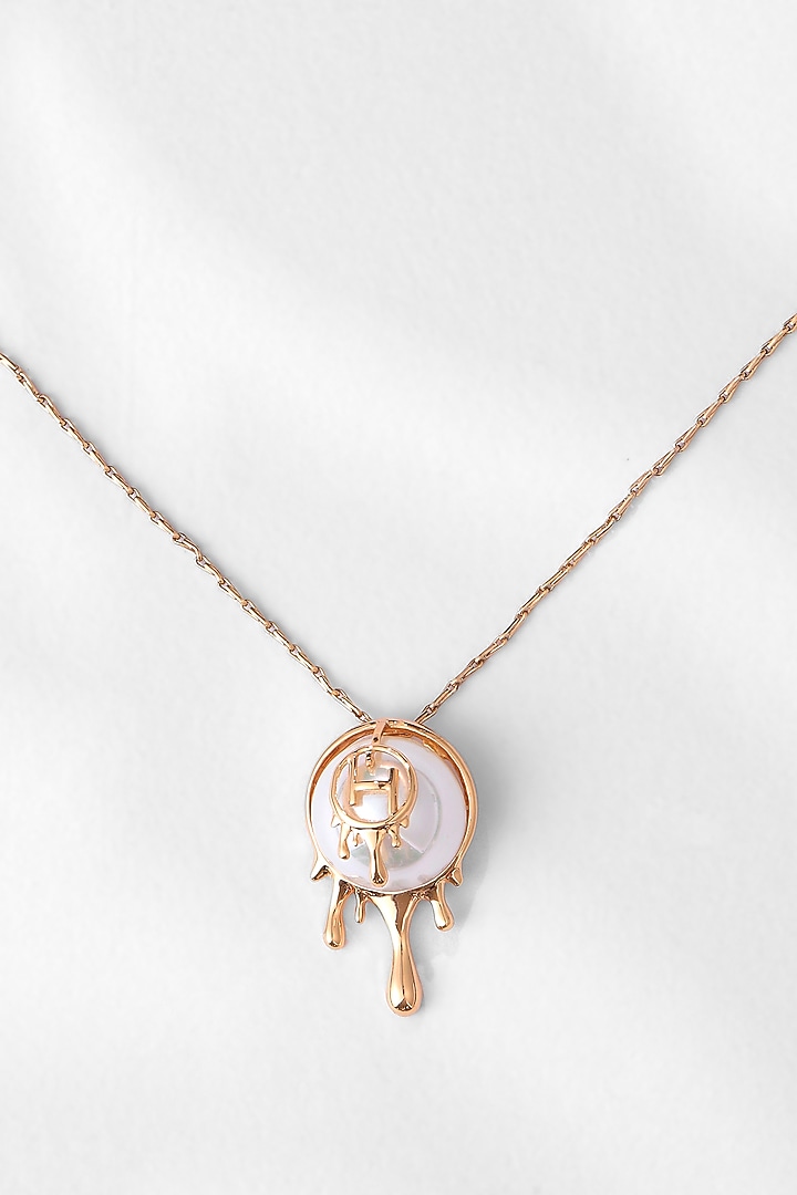 Gold Plated Pearl Necklace by Outhouse at Pernia's Pop Up Shop