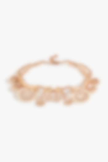 Rose Gold Plated Teardrop Pearl Choker Necklace by Outhouse at Pernia's Pop Up Shop