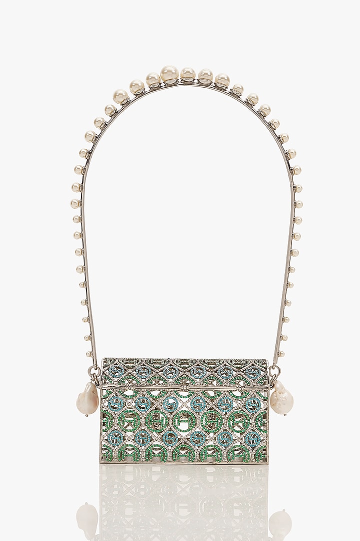 Emerald Brass Pearl Ombre Bag by Outhouse at Pernia's Pop Up Shop