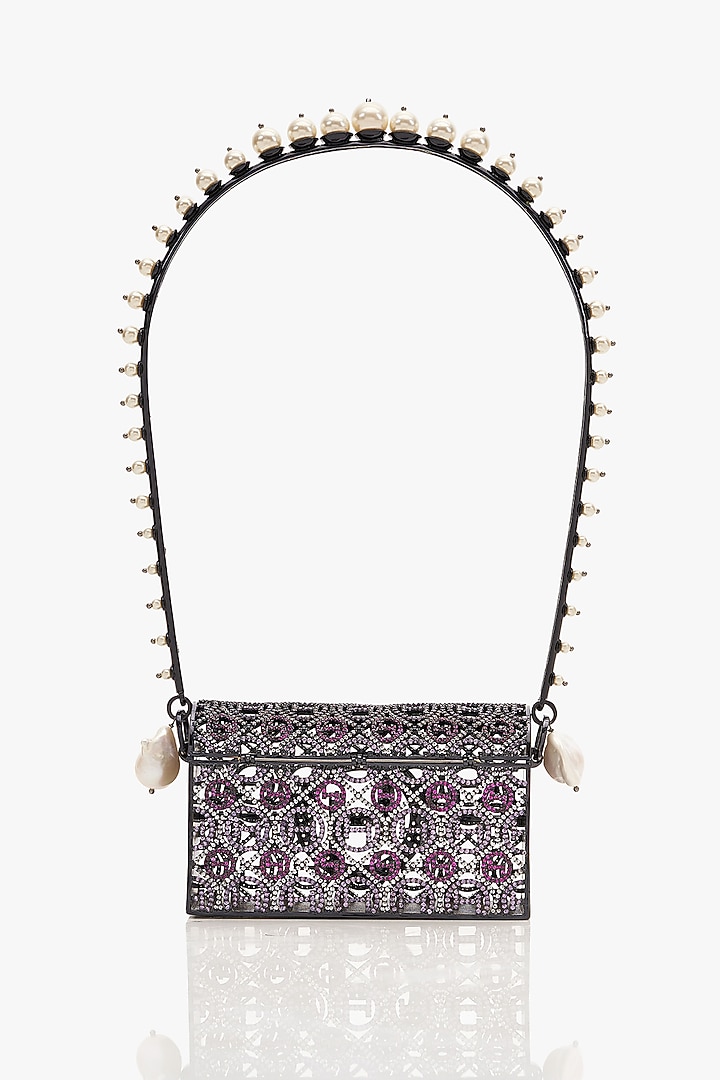 Black Brass Pearl Bag by Outhouse at Pernia's Pop Up Shop
