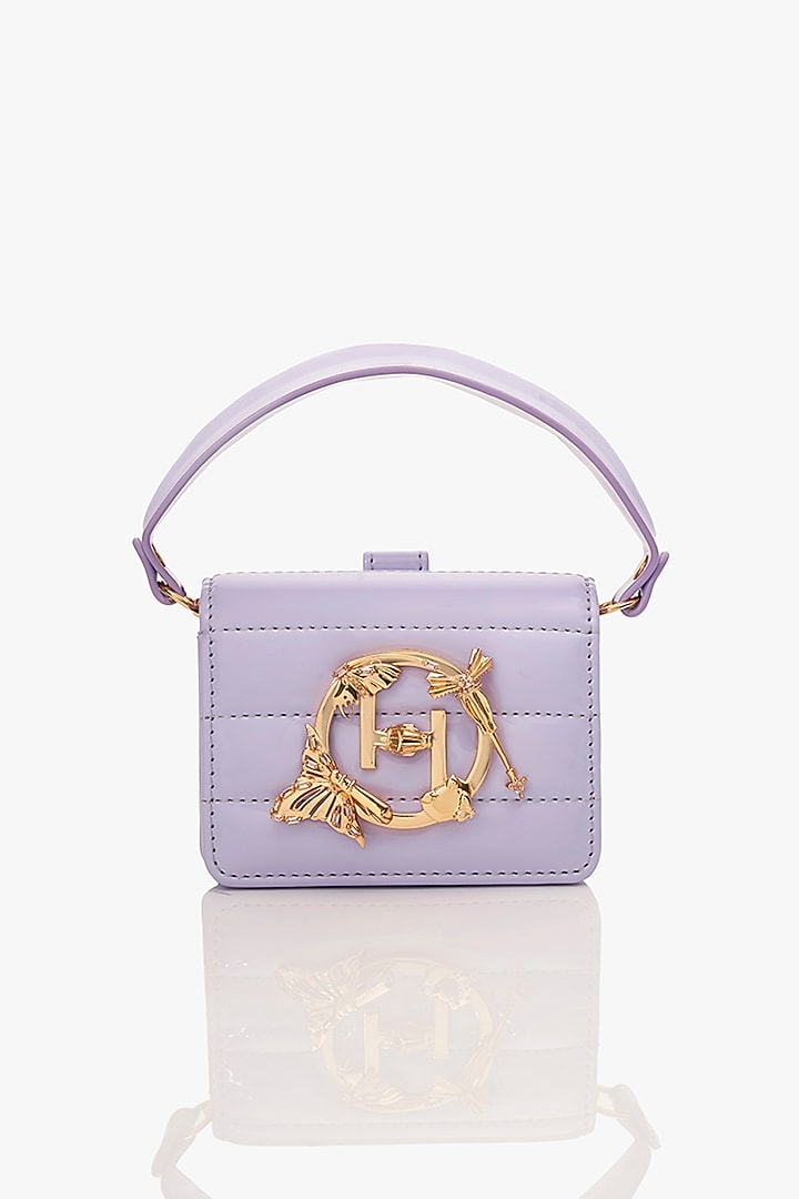 Purple Vegan Leather Handcrafted Bag by Outhouse at Pernia's Pop Up Shop