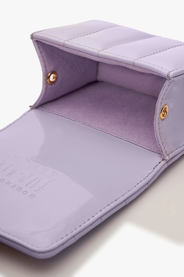 Purple Vegan Leather Handcrafted Bag by Outhouse at Pernia's Pop Up Shop