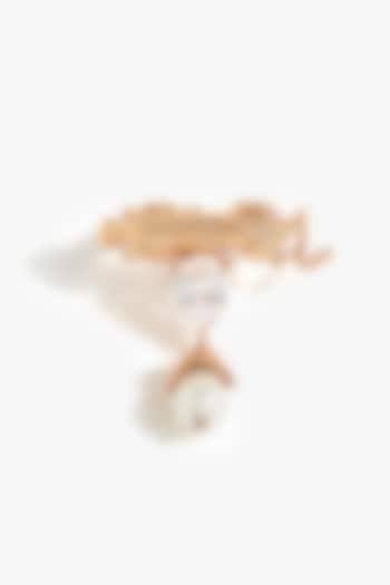 Rose Gold Plated Pearl & Cubic Zirconia Ring by Outhouse at Pernia's Pop Up Shop