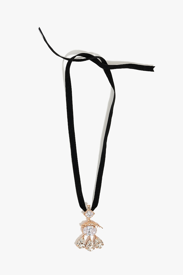 Rose Gold Plated Swarovski Crystal Choker Necklace by Outhouse at Pernia's Pop Up Shop