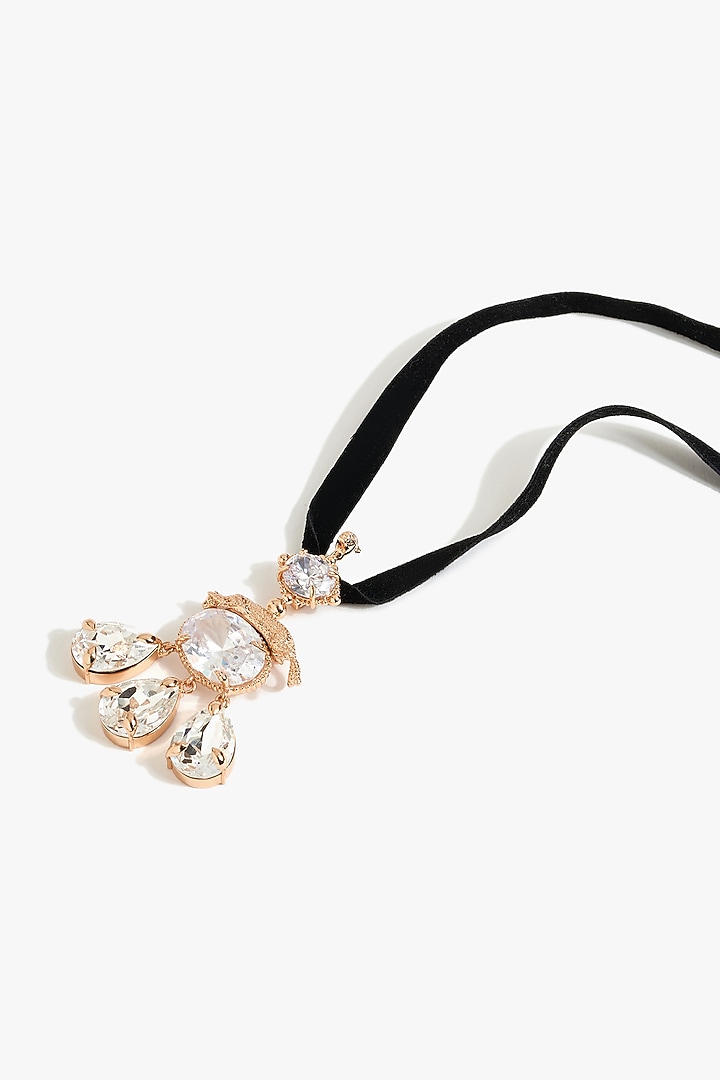 Rose Gold Plated Swarovski Crystal Choker Necklace by Outhouse at Pernia's Pop Up Shop