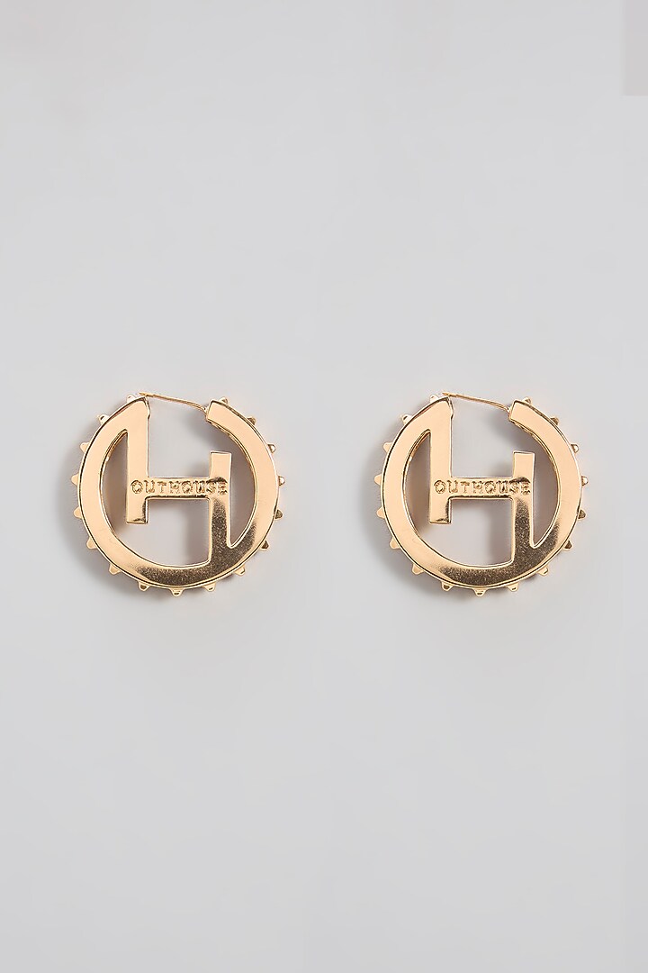 Gold Plated Mini Hoop Earrings by Outhouse at Pernia's Pop Up Shop