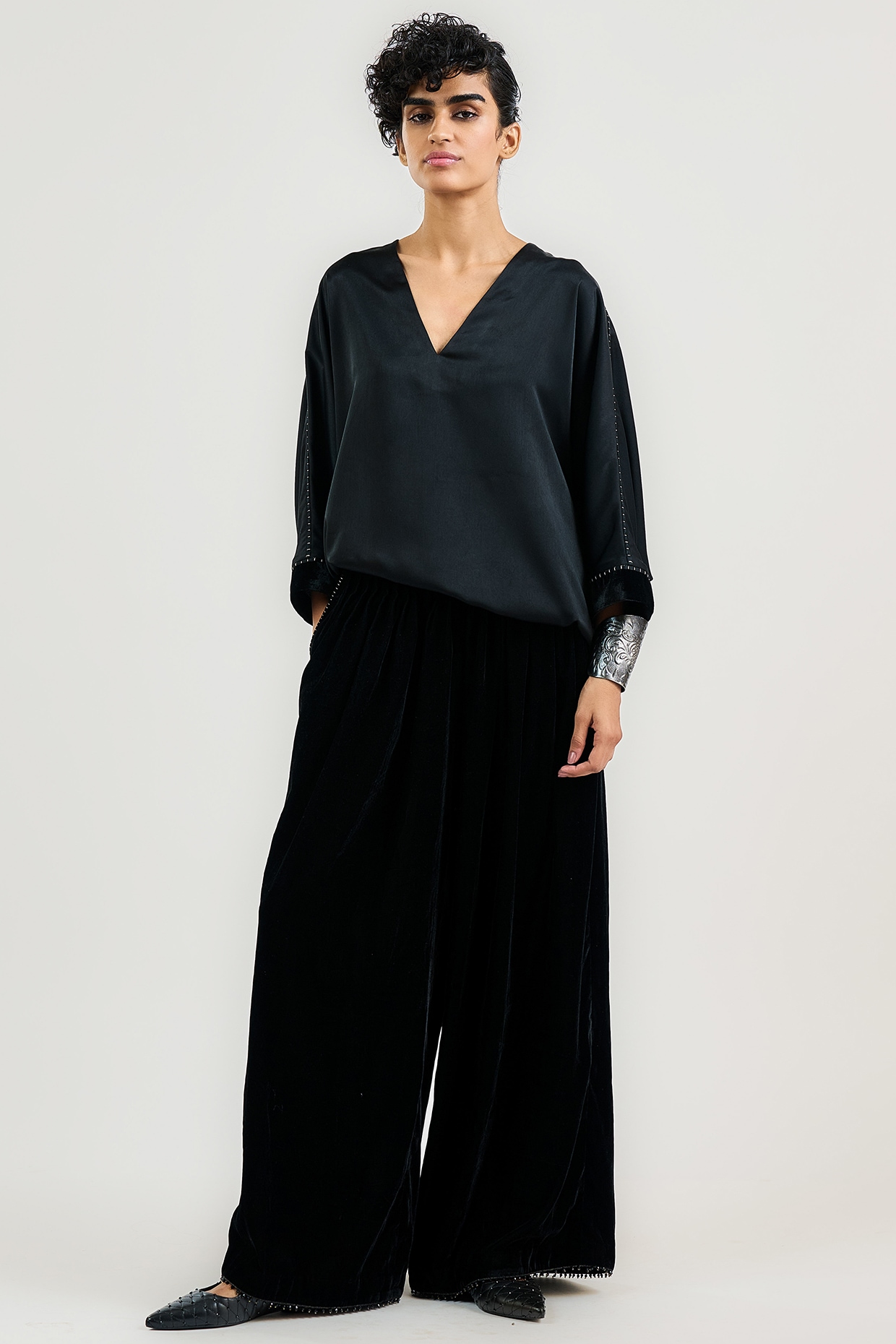 Buy Velvet Baggy Pants for Women Online from India's Luxury