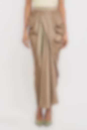 Olive Polyester Skirt by OTT by Tarun Tahiliani at Pernia's Pop Up Shop