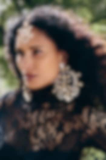 Rose Gold Plated Baroque Pearl Maangtikka by Outhouse at Pernia's Pop Up Shop