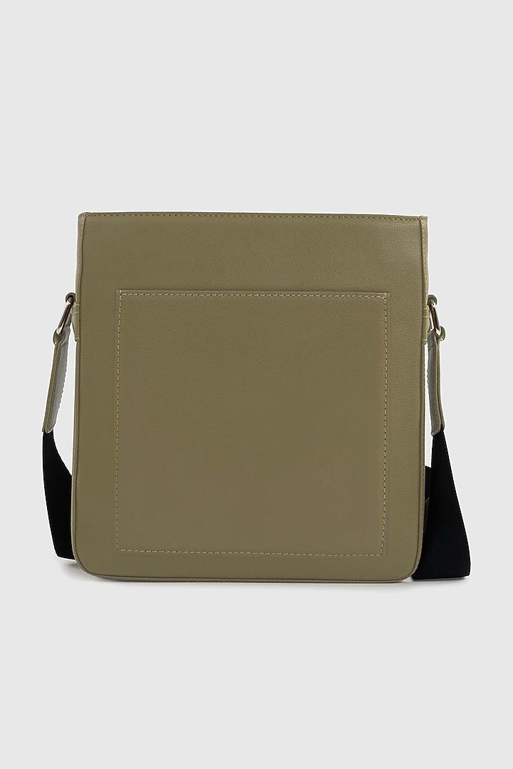 Olive Green Premium Faux Leather Crossbody Bag by OLIVES & GOLD at Pernia's Pop Up Shop