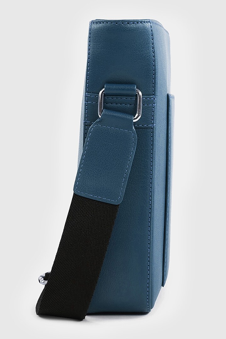 Berlin Blue Premium Faux Leather Crossbody Bag by OLIVES & GOLD at Pernia's Pop Up Shop