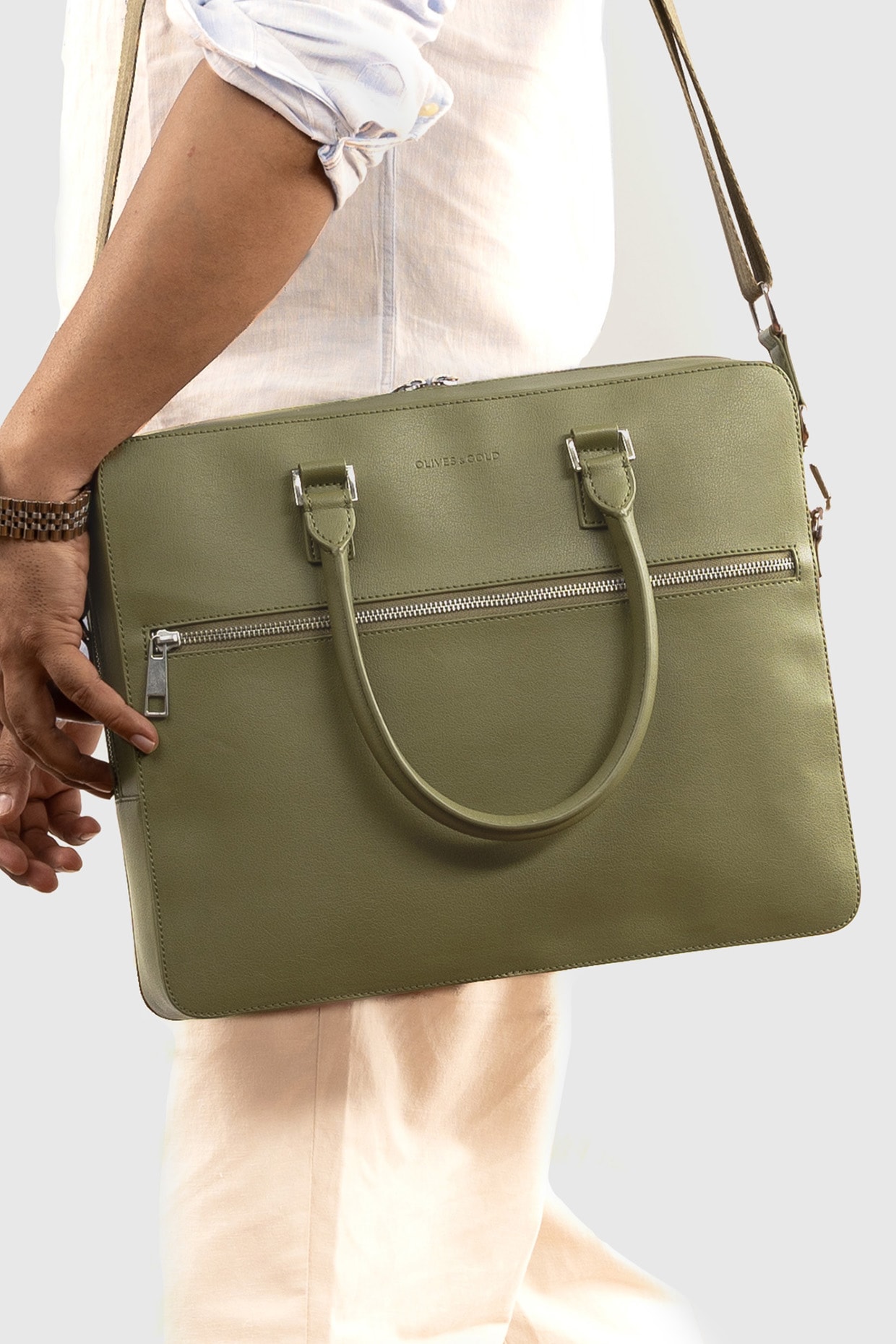 Amalfi Olive Green Suede Fringe Handbags | anatmarin