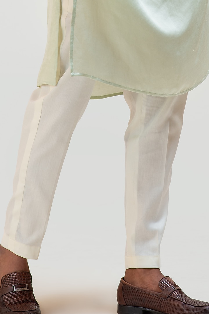Mint Green Embroidered Kurta Set by PAARSH at Pernia's Pop Up Shop