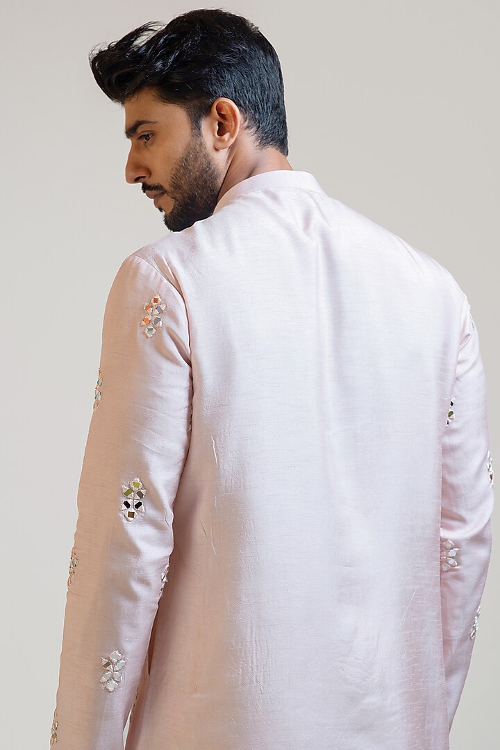 Sweet Pink Embroidered Kurta Set by PAARSH at Pernia's Pop Up Shop