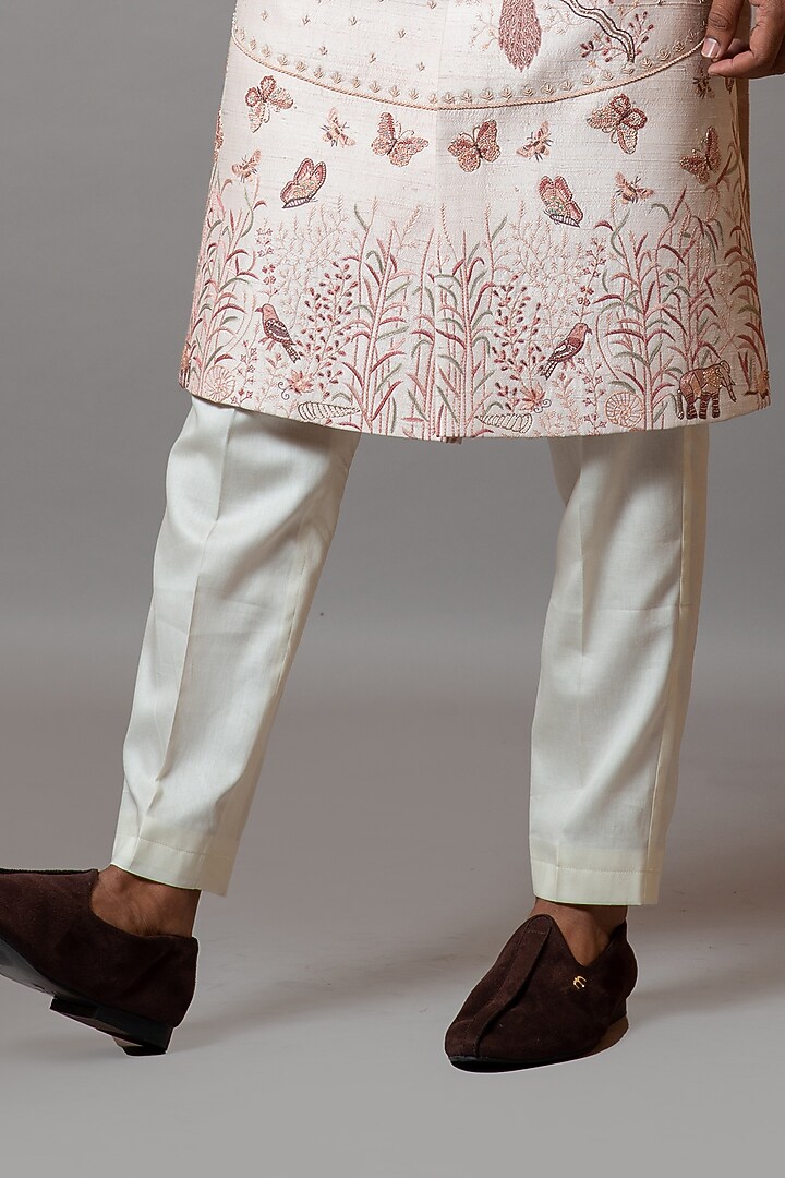 Heavenly Pink Embroidered Wedding Sherwani Set by PAARSH at Pernia's Pop Up Shop