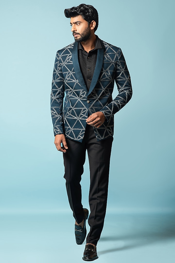 Tahitian Tide Embroidered Tuxedo Set by PAARSH