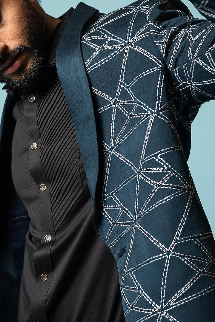 Tahitian Tide Embroidered Tuxedo Set by PAARSH at Pernia's Pop Up Shop