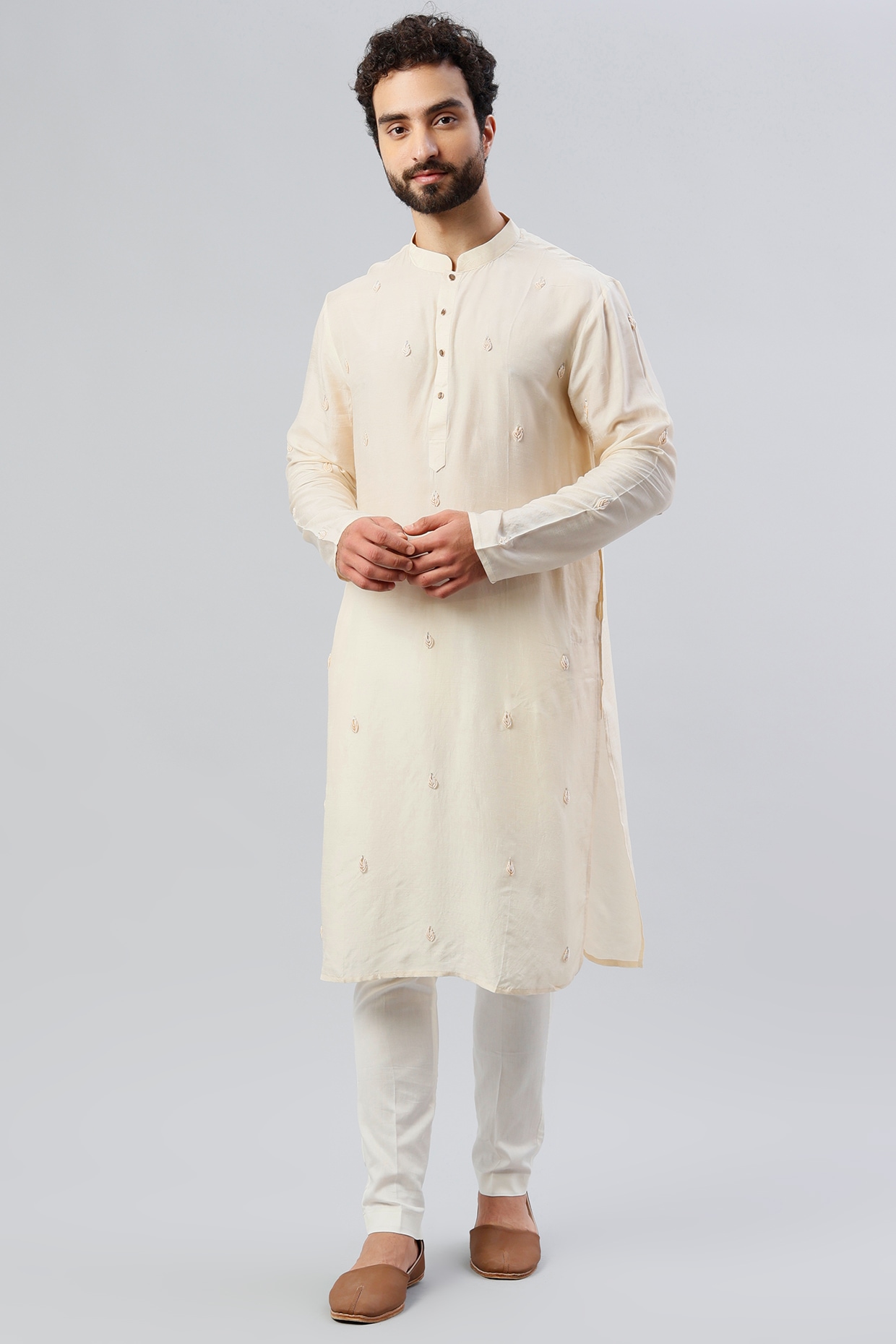 Kurta pajama best sale white punjabi