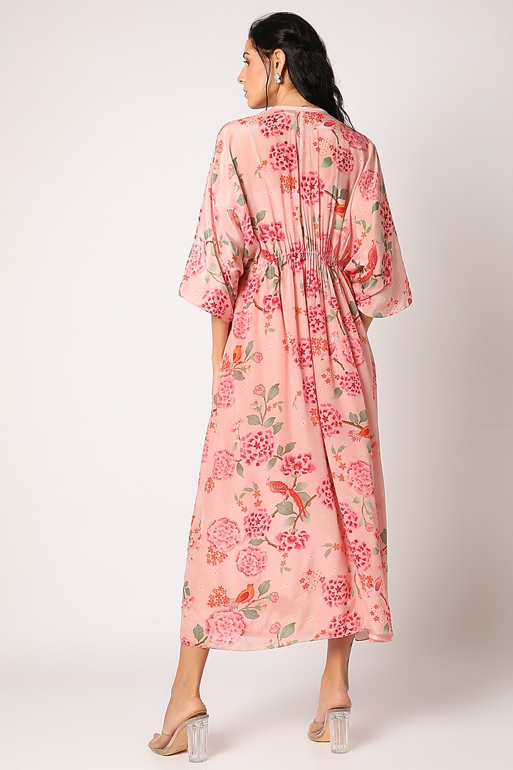 Baby Pink Printed Jacket Set by Paulmi & Harsh at Pernia's Pop Up Shop