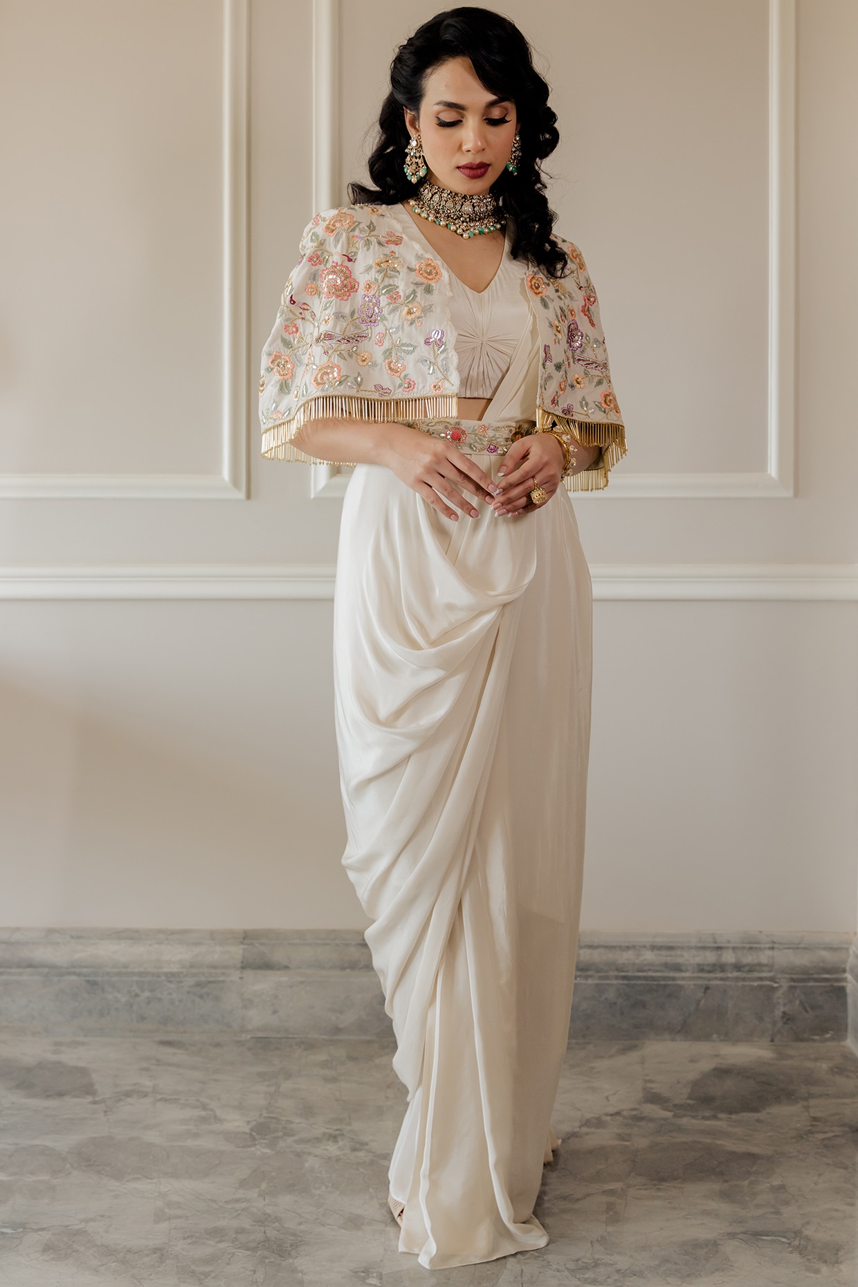 Indowestern Style Saree Draping | Step-by-Step Guide