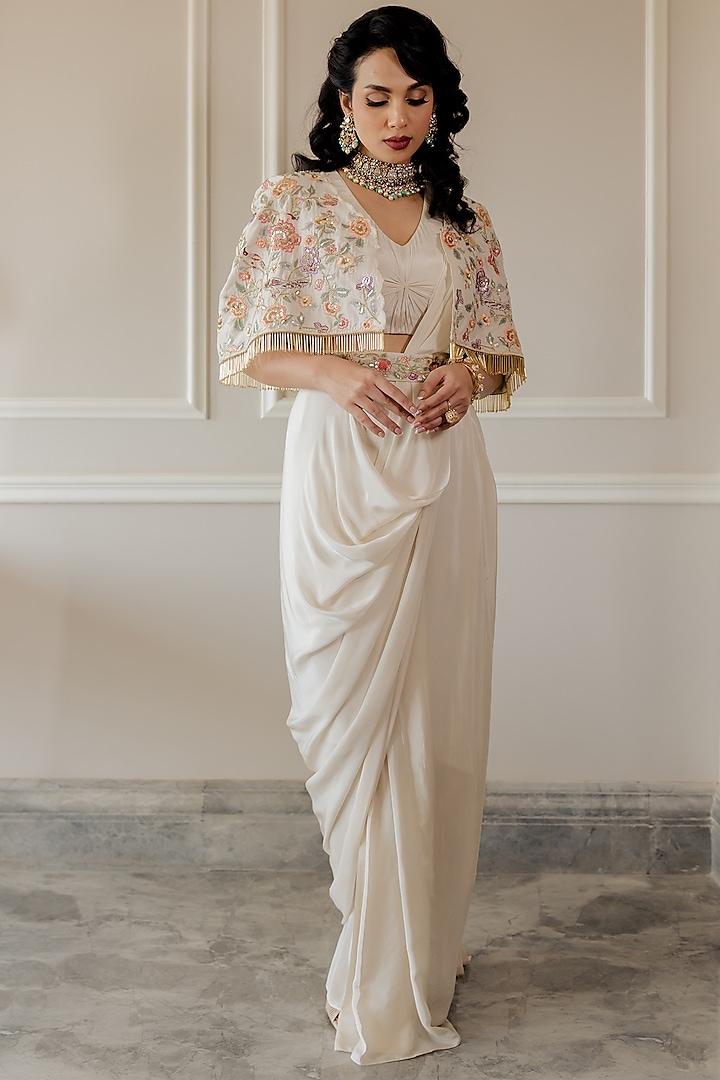 Pre Pleated Saree  Pre stitched saree – OneMinuteSaree by oneminutesaree05  - Issuu