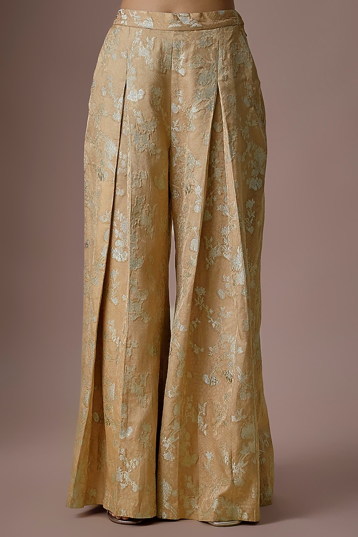 Chicory Organza Embroidered Kurta Set by Paulmi & Harsh at Pernia's Pop Up Shop