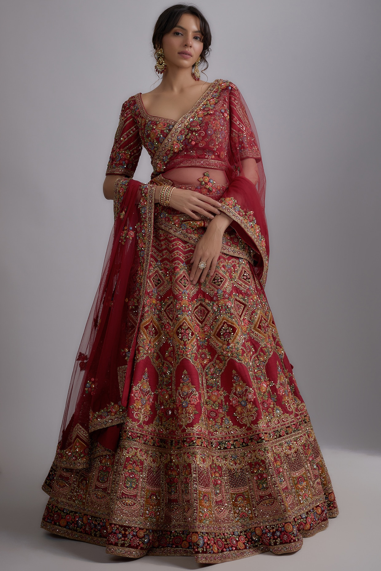 Best Selling Red Traditional Lehengas Buy Best Selling Red Traditional Lehengas Online only at Pernia s Pop Up Shop 2024