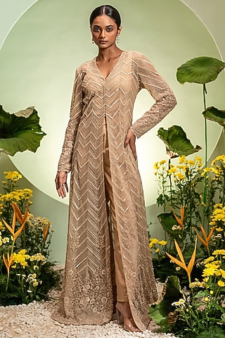 Short Shrug Designs New Shrug Gown Designer Long Shrug Dress For Girls  Anaya Designer Studio