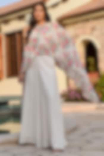 Multi-Colored Pure Crepe Printed Co-Ord Set by Palak & Mehak at Pernia's Pop Up Shop