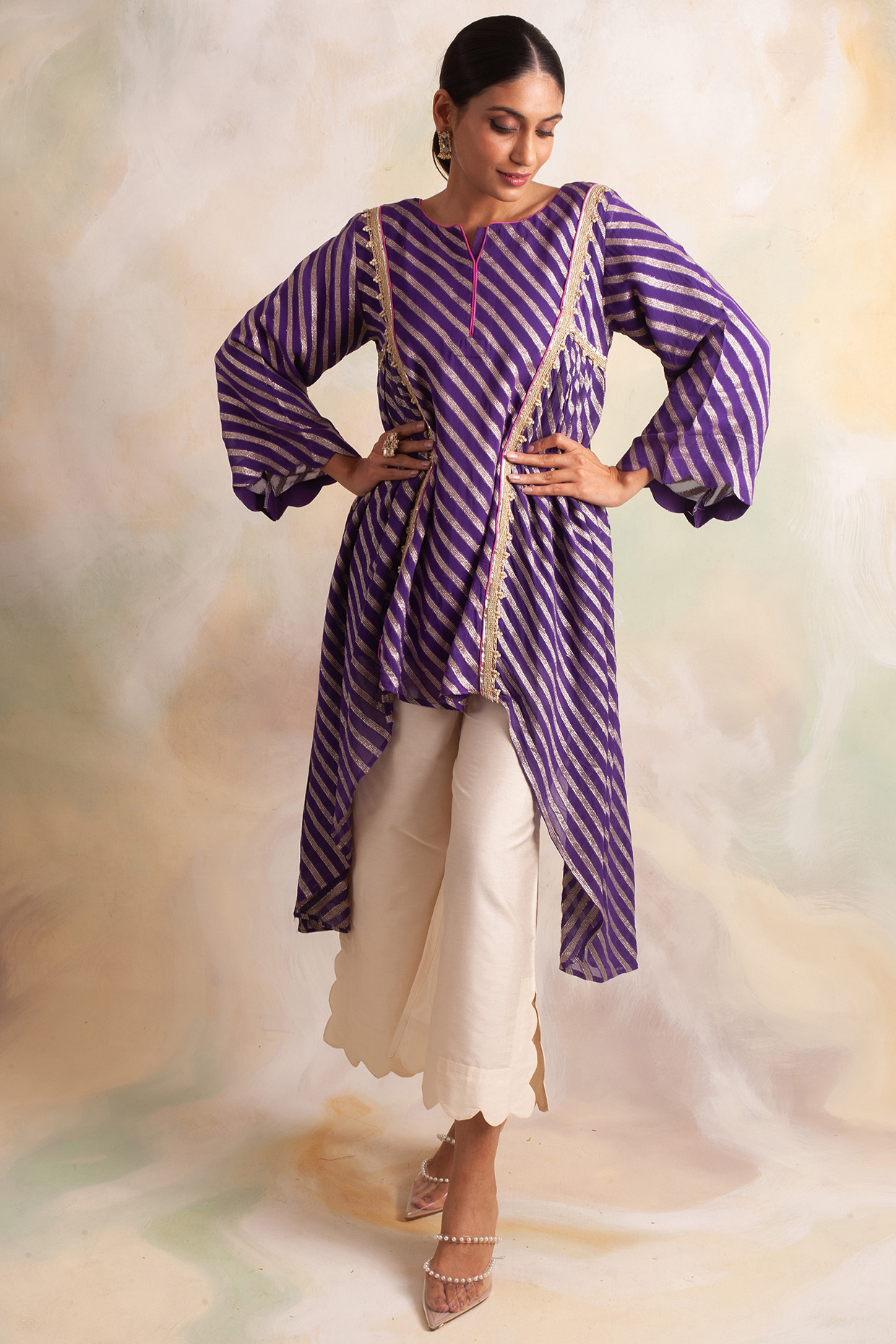 Designer Party Wear Banarasi Silk Salwar Suit - Stylecaret.com