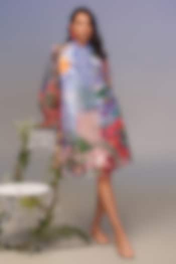 Spring Dew-Colored Organza Midi Vacation Dress by Pankaj & Nidhi at Pernia's Pop Up Shop