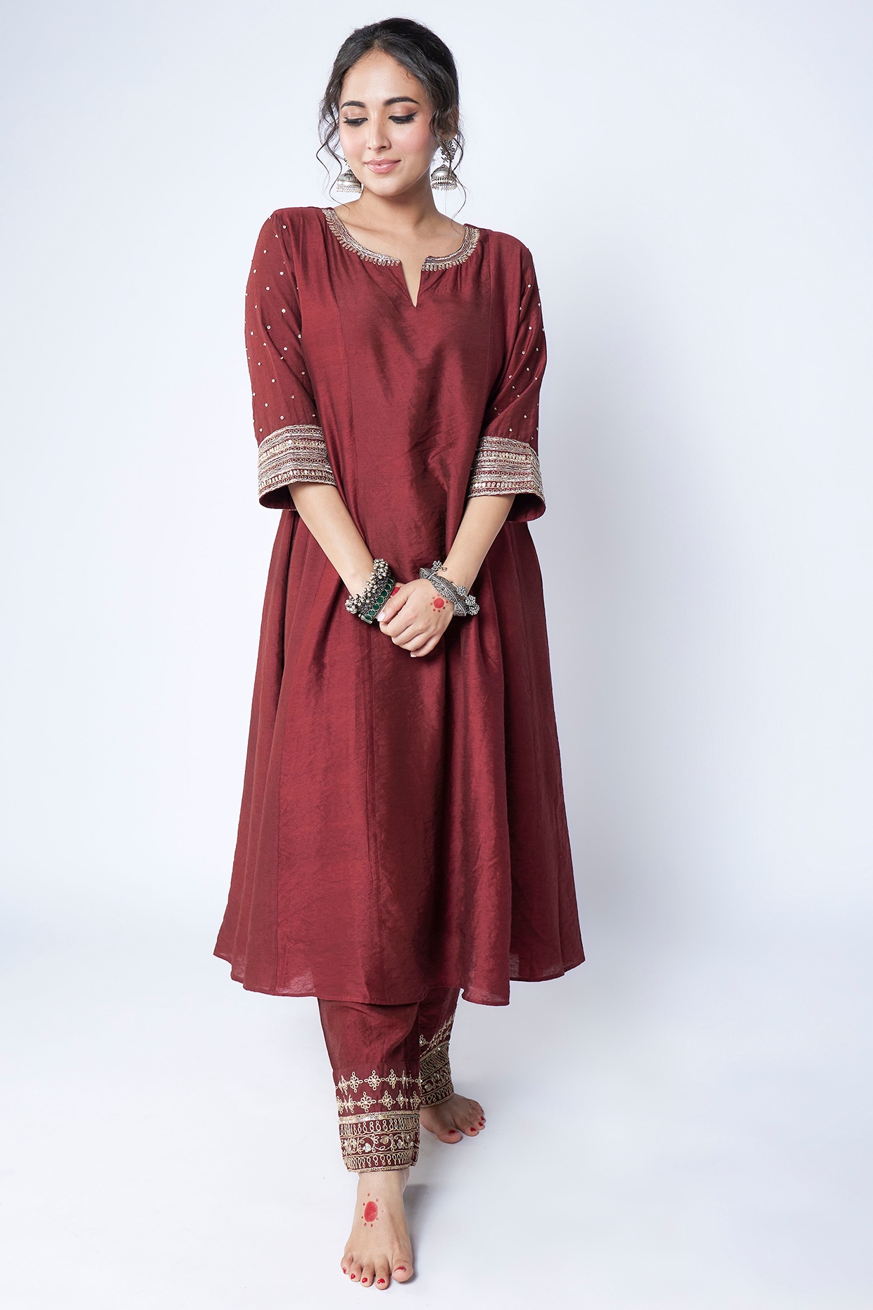 Buy Emerald Kurti with Pants Set Online in India
