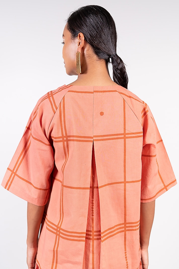 Pink Jaal Block Printed Top by Paon at Pernia's Pop Up Shop