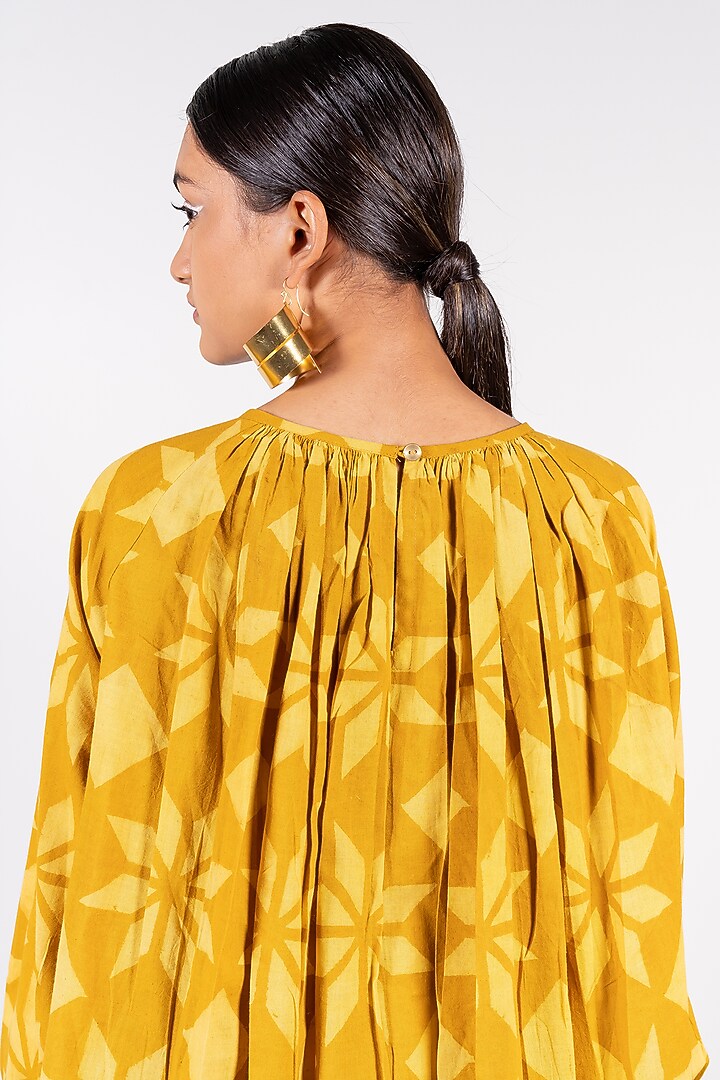 Mustard Printed Top by Paon at Pernia's Pop Up Shop