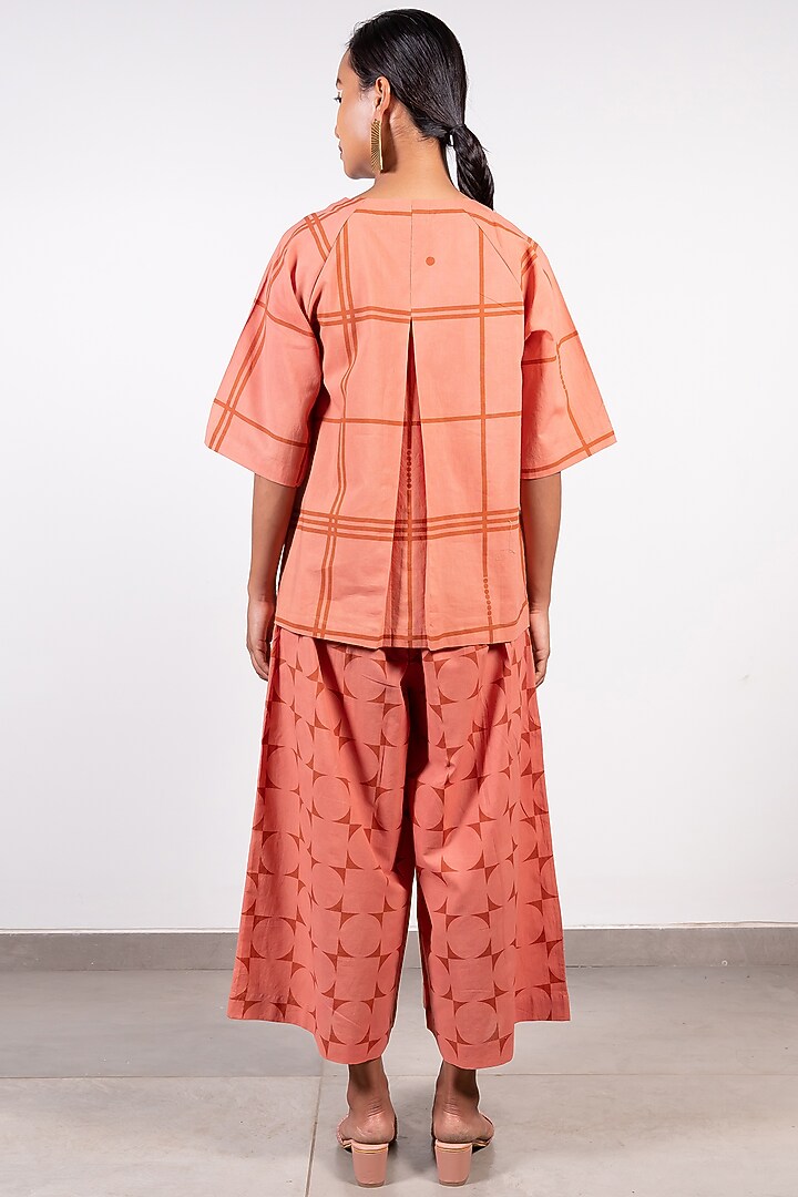 Pink Printed Pant Set by Paon at Pernia's Pop Up Shop