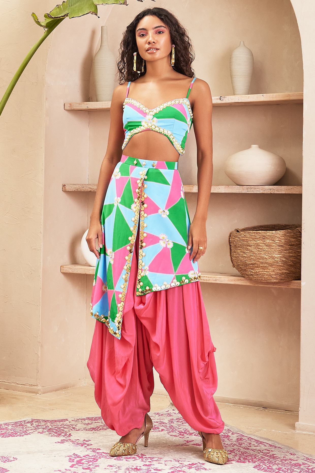 Pink store dhoti pants