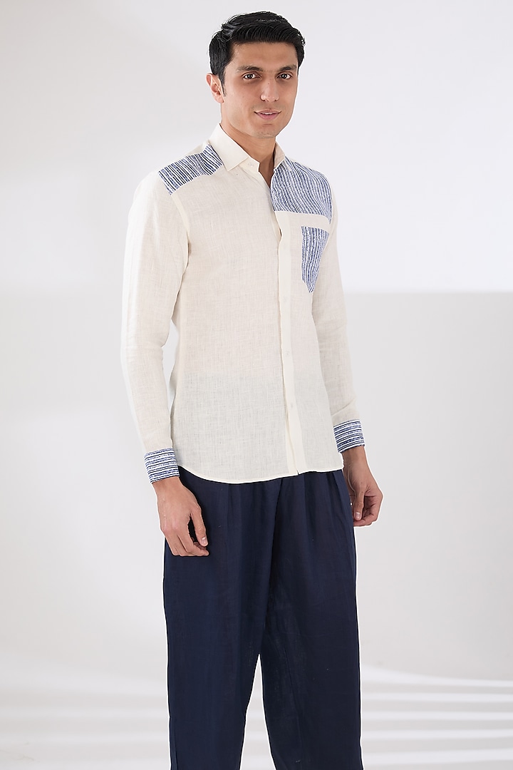 White Linen Shirt by Pasqo Label
