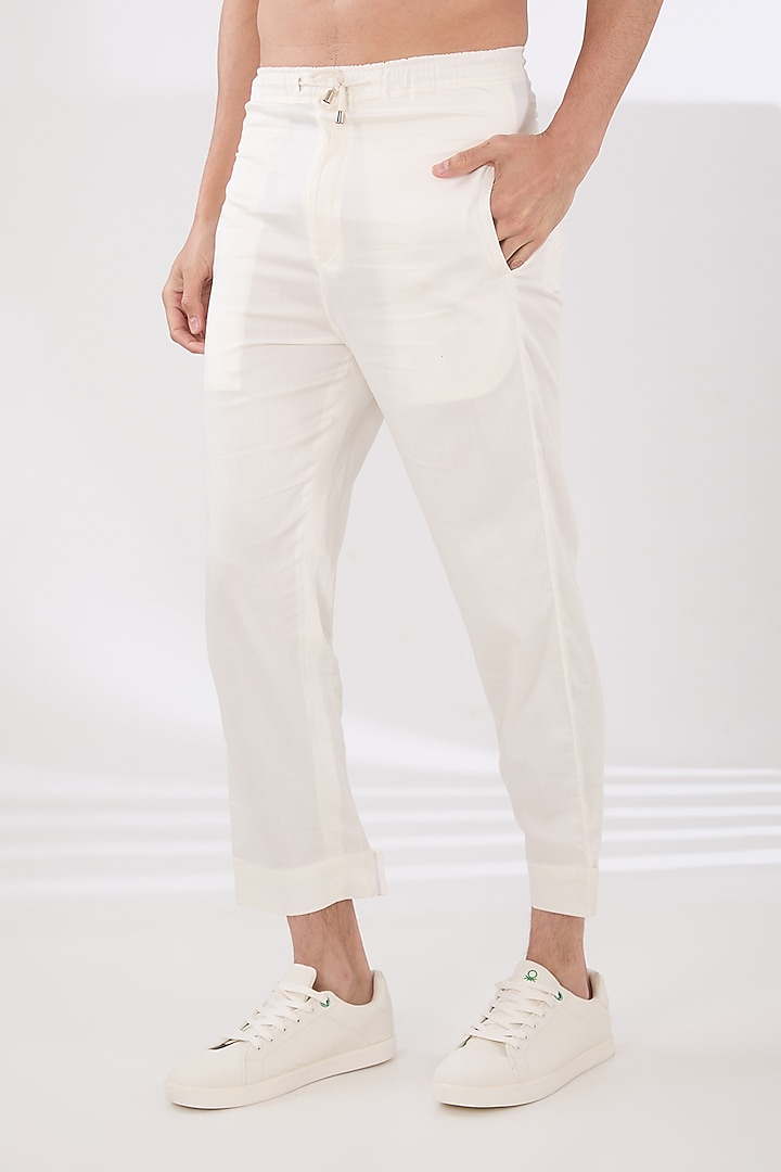 Ivory Georgette Co-Ord Set by Pasqo Label at Pernia's Pop Up Shop