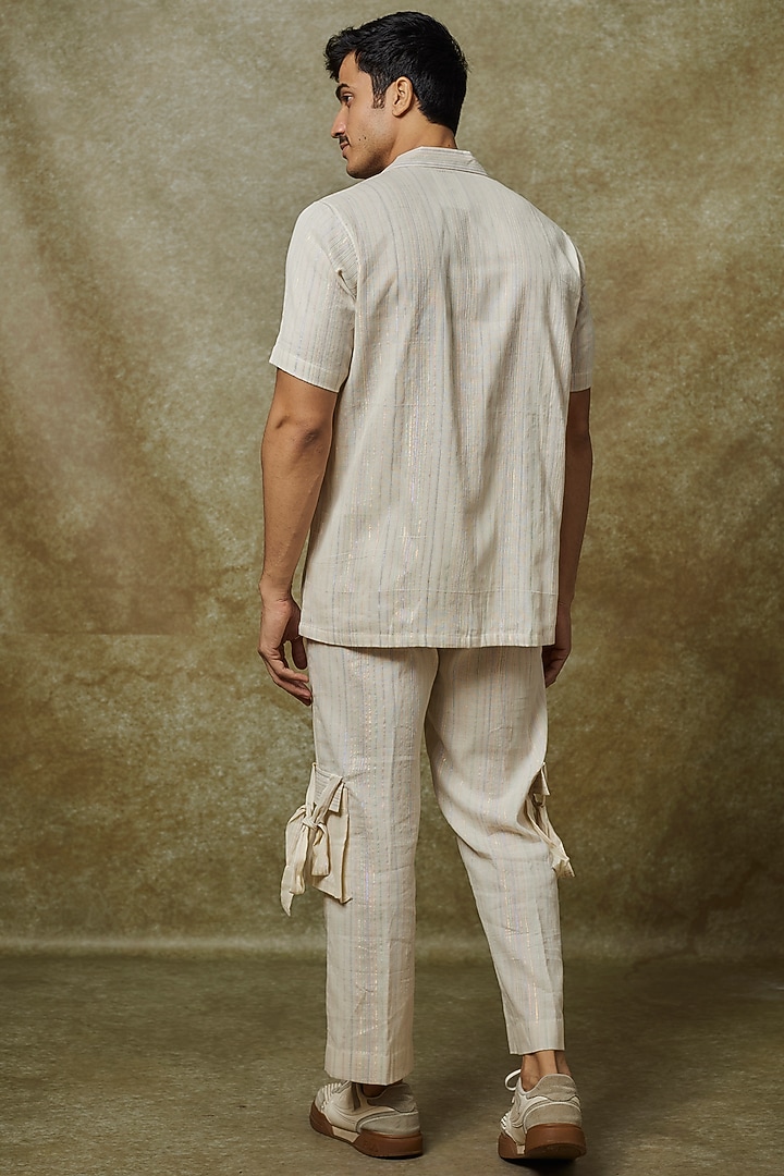 Beige Cotton Co-Ord Set by Pasqo Label at Pernia's Pop Up Shop