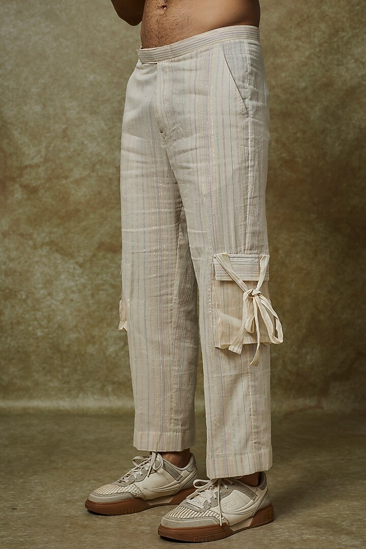 Beige Cotton Co-Ord Set by Pasqo Label at Pernia's Pop Up Shop